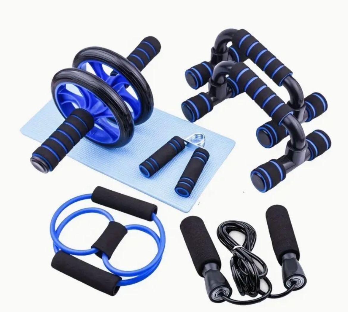 Kit Fitness 5 en 1 + Rueda Abdominal